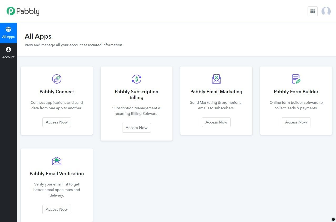 Pabbly all apps