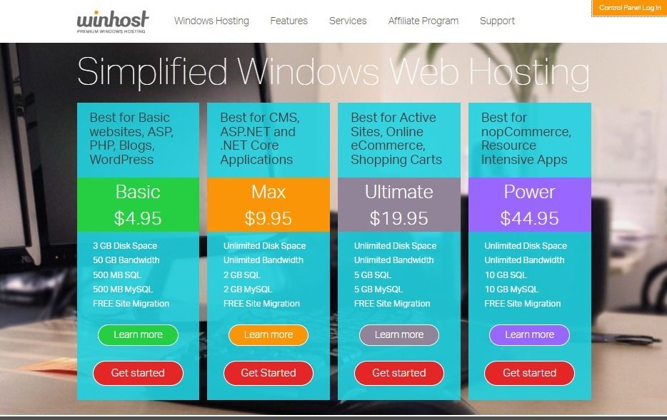 winhost plans