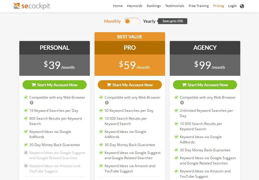 SECockpit Pricing Plan