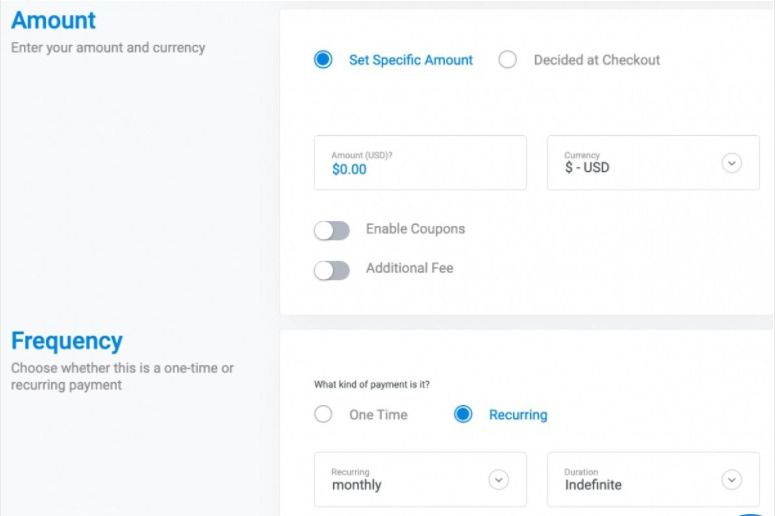design a payment form