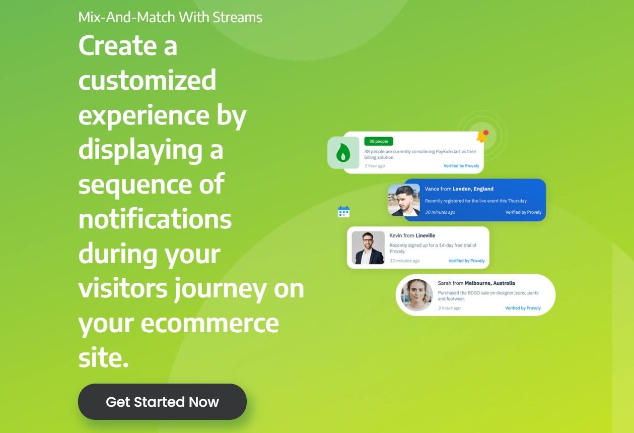 Create a customized experience by displaying a sequence of notifications