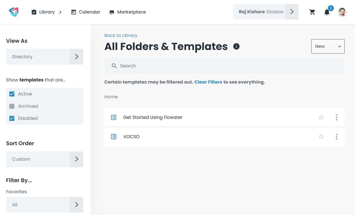 All Folders & Templates