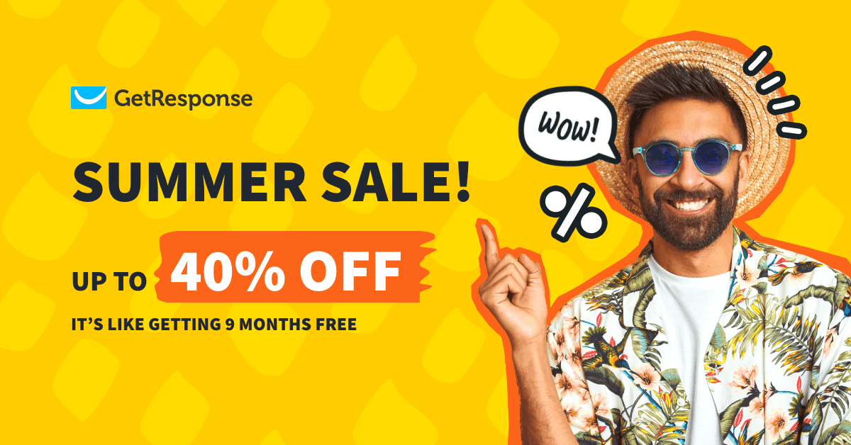 Getresponse summer sale