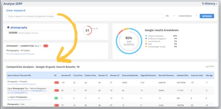 Analyse Serp