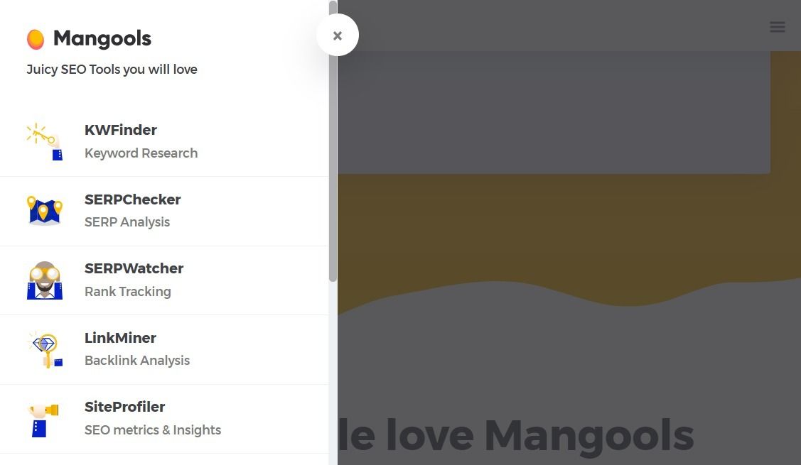 Mangools Juicy SEO Tools