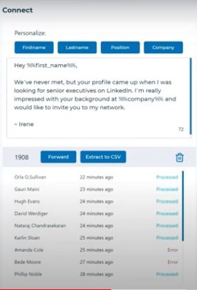 Contact database