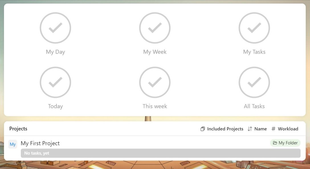 Zenkit Dashboard