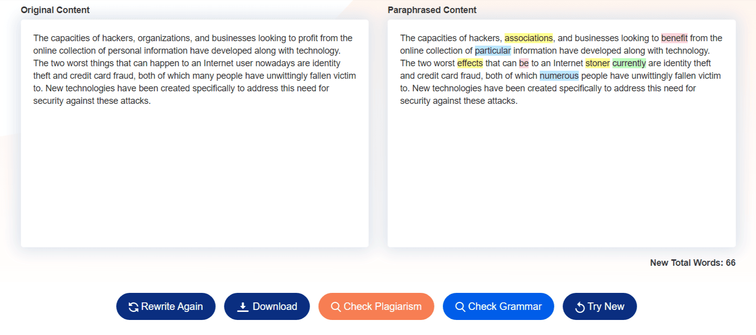Paraphrasing Tool by PlagiarismChecker.co
