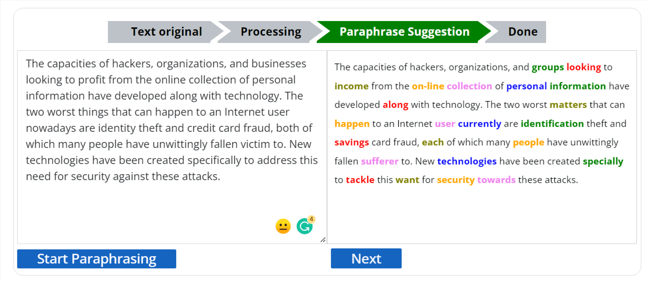 Paraphrasing Tool by Rewriter Tools