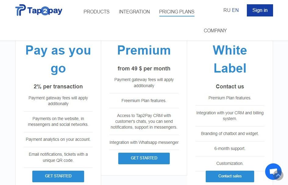 pricing plan