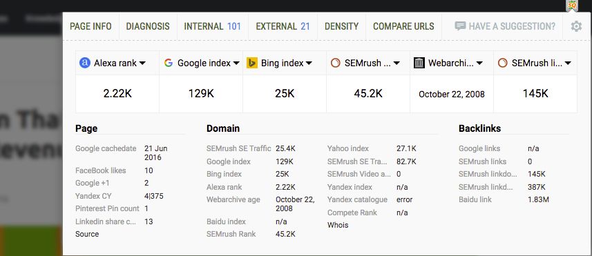 SEOQuake
