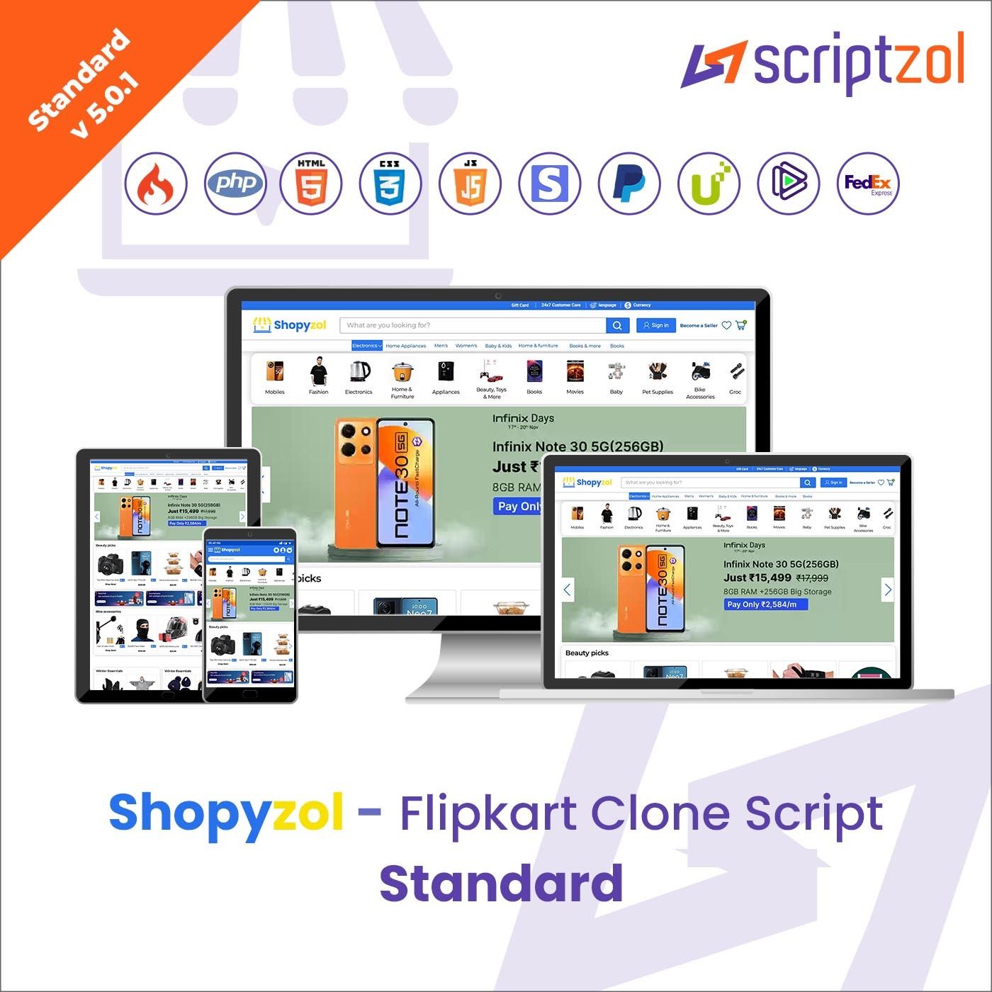 Shopyzol – Flipkart Clone Script