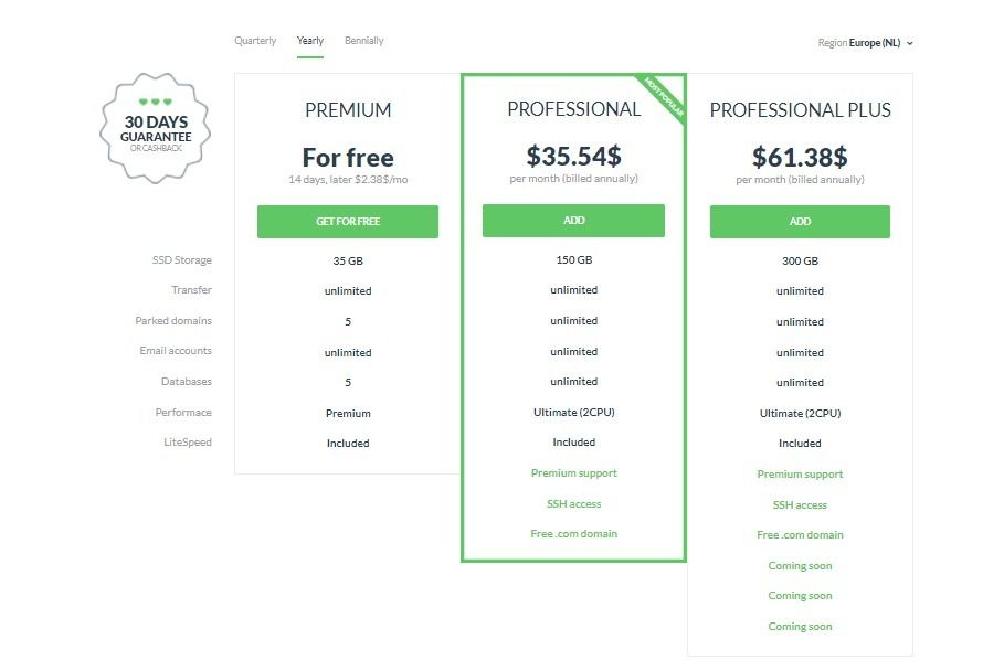 pricing getlark