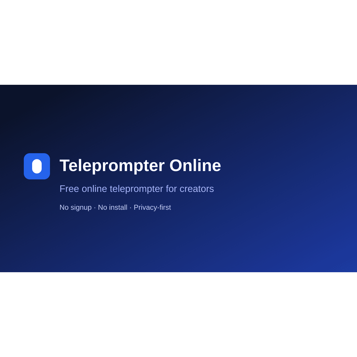 Teleprompter Online