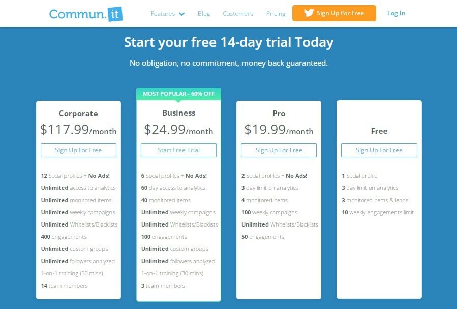 pricing plan