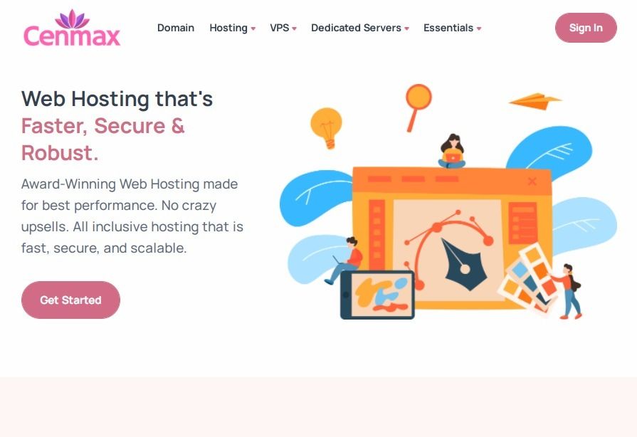 cenmax web hosting 