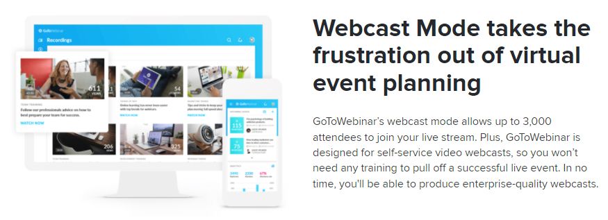 webcast mode